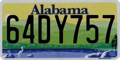 AL license plate 64DY757