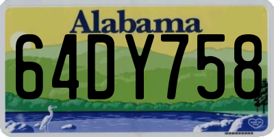 AL license plate 64DY758