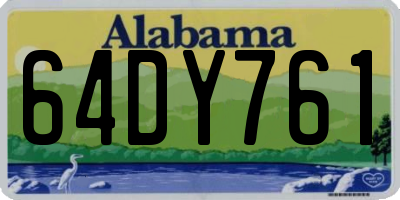 AL license plate 64DY761