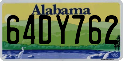 AL license plate 64DY762