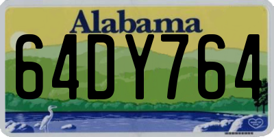 AL license plate 64DY764
