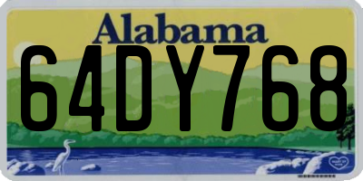 AL license plate 64DY768
