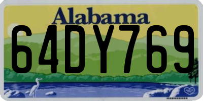 AL license plate 64DY769