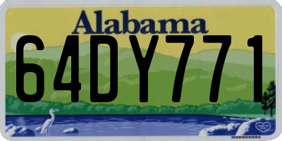 AL license plate 64DY771