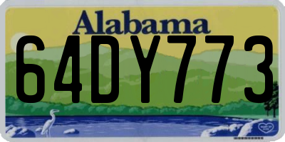 AL license plate 64DY773