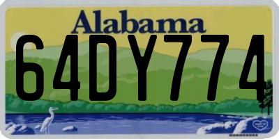 AL license plate 64DY774
