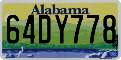 AL license plate 64DY778