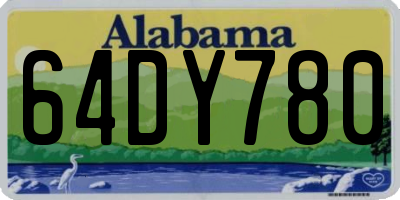 AL license plate 64DY780