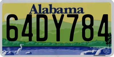 AL license plate 64DY784