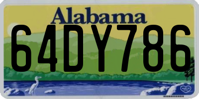 AL license plate 64DY786