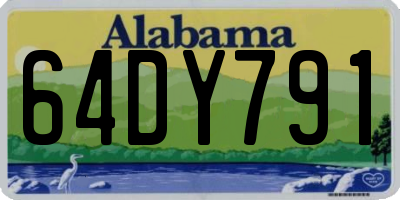 AL license plate 64DY791