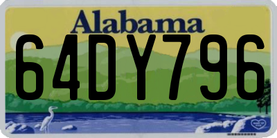 AL license plate 64DY796