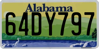 AL license plate 64DY797