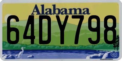 AL license plate 64DY798