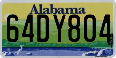 AL license plate 64DY804