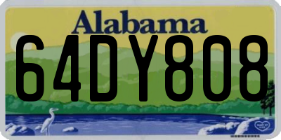 AL license plate 64DY808