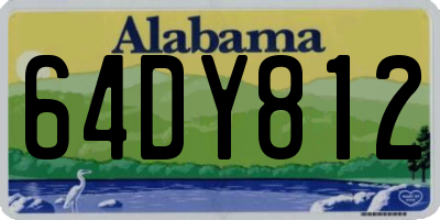 AL license plate 64DY812