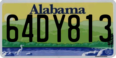 AL license plate 64DY813