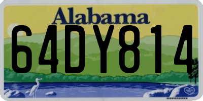 AL license plate 64DY814