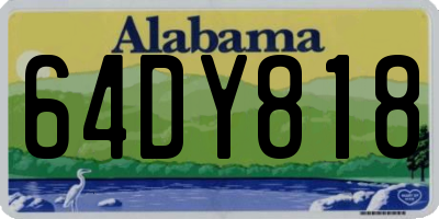 AL license plate 64DY818