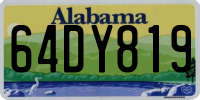 AL license plate 64DY819