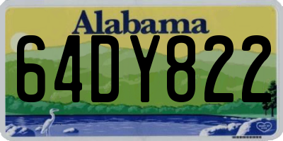 AL license plate 64DY822