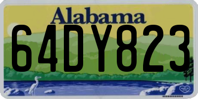 AL license plate 64DY823