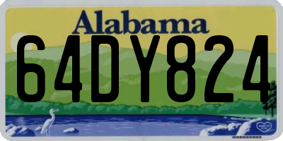 AL license plate 64DY824