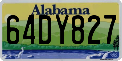 AL license plate 64DY827