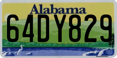 AL license plate 64DY829