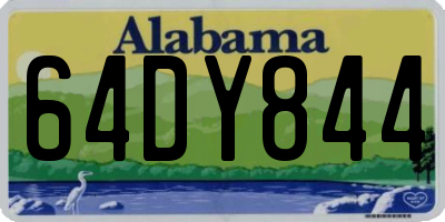 AL license plate 64DY844