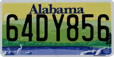 AL license plate 64DY856
