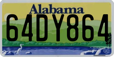 AL license plate 64DY864