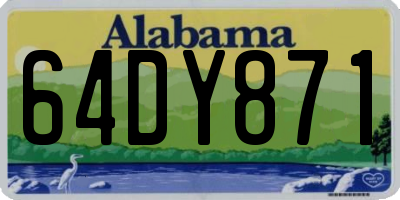 AL license plate 64DY871