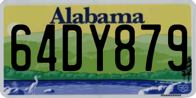 AL license plate 64DY879