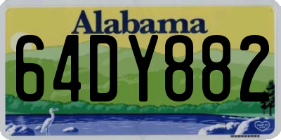 AL license plate 64DY882