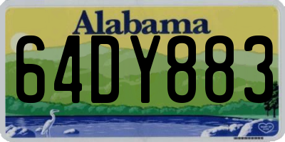AL license plate 64DY883