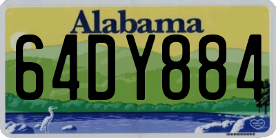 AL license plate 64DY884