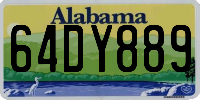 AL license plate 64DY889