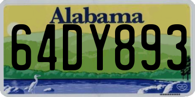 AL license plate 64DY893