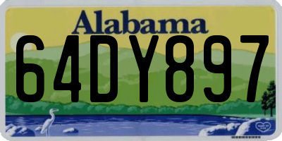 AL license plate 64DY897