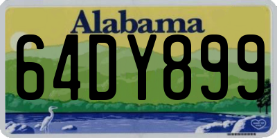 AL license plate 64DY899