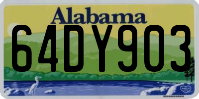 AL license plate 64DY903