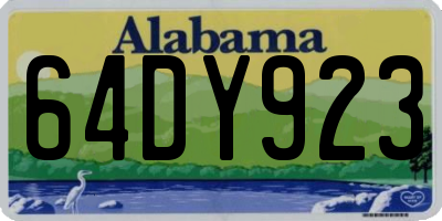 AL license plate 64DY923