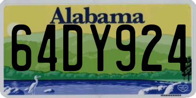 AL license plate 64DY924
