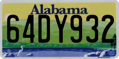 AL license plate 64DY932