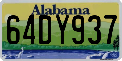 AL license plate 64DY937