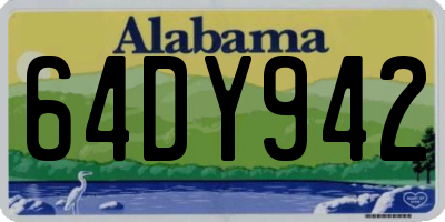 AL license plate 64DY942