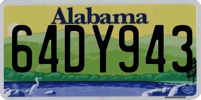 AL license plate 64DY943