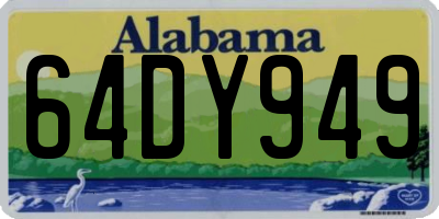 AL license plate 64DY949